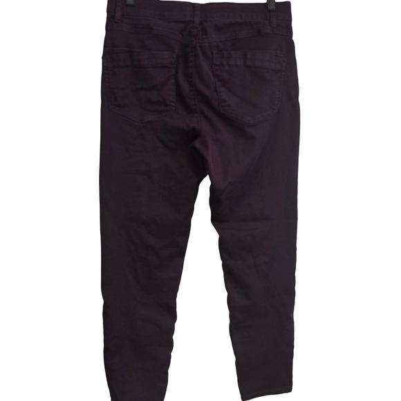 Democracy Womens Size 10 Ab Technology Skinny Pants Burgundy Plum B1590PEX2XX - Picture 10 of 16
